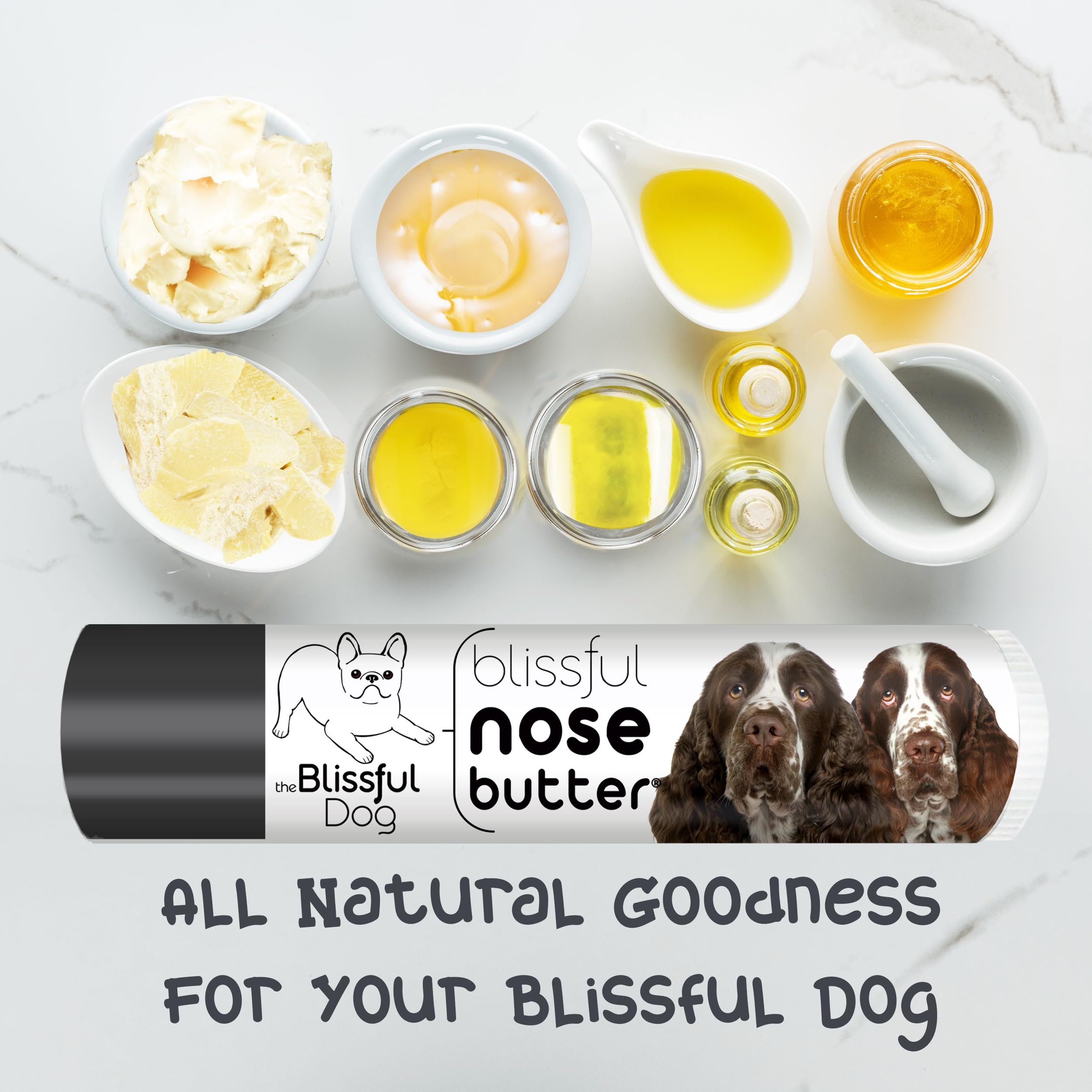 The Blissful Dog Springer Spaniel Unscented Nose Butter - Dog Nose Butter, 0.50 Ounce